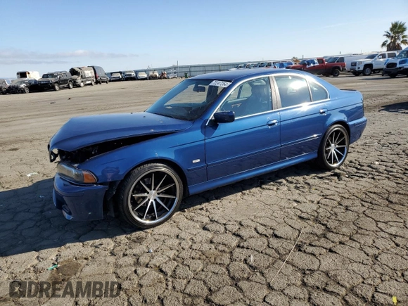 2001 BMW 5 Series 525iA with VIN WBADT43411GF55207, listed as a Copart auction lot 72247264 with 129,965 mi miles and Salvage Title. Bid and sale history available at carsss.com. Image 1.