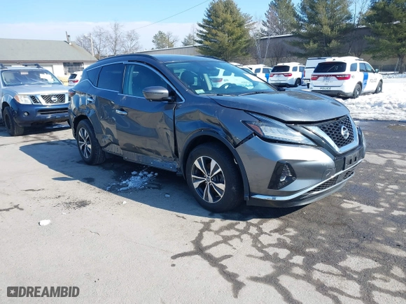 2020 Nissan Murano SV with VIN 5N1AZ2BS3LN100956, listed as a IAAI auction lot 41633618 with 84,375 mi miles. Bid and sale history available at carsss.com. Image 1.