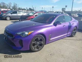 2020 Kia Stinger GT-Line with VIN KNAE15LA1L6078533, listed as a IAAI auction lot 41637202 with 63,494 mi miles. Bid and sale history available at carsss.com. Image 14.
