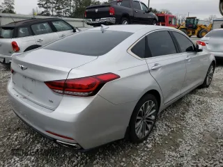 2017 Genesis G80 3.8L with VIN KMHGN4JE4HU172064, listed as a Copart auction lot 81132543 with 126,750 mi miles and Salvage Title. Bid and sale history available at carsss.com. Image 3.