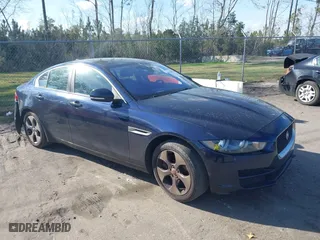 2017 Jaguar XE 25t with VIN SAJAR4BG2HA975876, listed as a IAAI auction lot 41559526 with 113,052 mi miles. Bid and sale history available at carsss.com. Image 1.