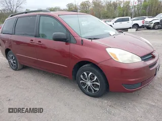 2005 Toyota Sienna CE with VIN 5TDZA23C25S242153, listed as a IAAI auction lot 42096002 with 154,992 mi miles and . Bid and sale history available at DreamBid. Image 1.
