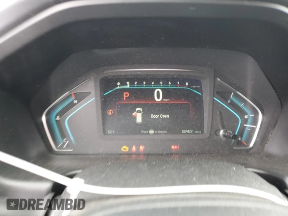 2018 Honda Odyssey EX-L with VIN 5FNRL6H76JB058488, listed as a Copart auction lot 49899815 with 89,831 mi miles and Salvage Title. Bid and sale history available at carsss.com. Image 9.