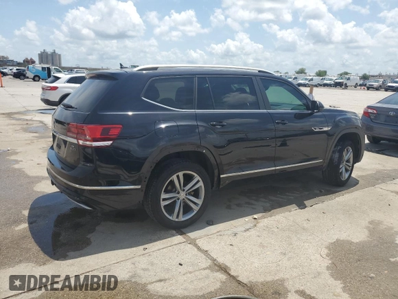 2018 Volkswagen Atlas SEL with VIN 1V2RR2CA3JC543080, listed as a Copart auction lot 53913795 with 131,173 mi miles and Salvage title. Bid and sale history available at DreamBid. Image 3.