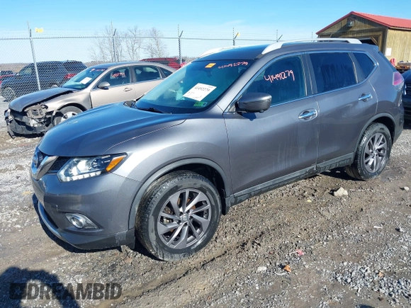 2016 Nissan Rogue SL with VIN 5N1AT2MV1GC875783, listed as a IAAI auction lot 41492279 with 95,737 mi miles and . Bid and sale history available at DreamBid. Image 18.