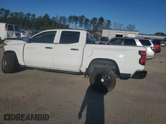2024 Chevrolet Colorado 2WD Work Truck z VIN 1GCGSBECXR1181297, wystawiony jako Copart lot #49969345 z przebiegiem Nie podano mil oraz Szkoda całkowita • Salvage title. Historia ofert i sprzedaży dostępna na DreamBid. Obrazek 2.
