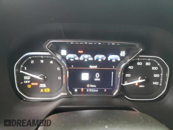 2021 GMC Yukon AT4 with VIN 1GKS2CKD1MR287374, listed as a Copart auction lot 44615715 with 57,552 mi miles and Salvage Title. Bid and sale history available at carsss.com. Image 9.