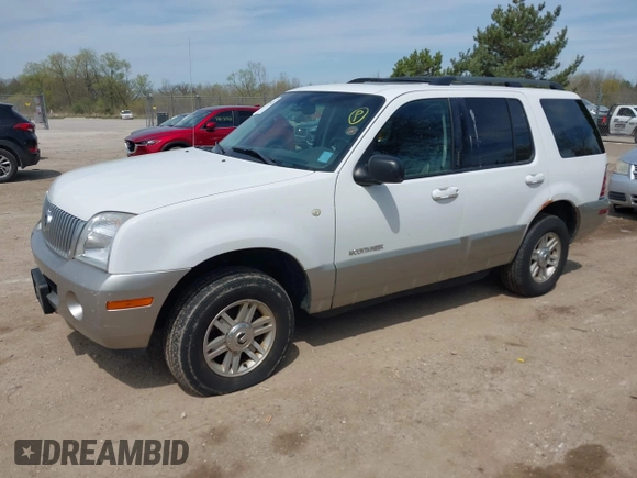 2002 Mercury Mountaineer Convenience z VIN 4M2ZU86W32ZJ21765, wystawiony jako IAAI lot #42209425 z przebiegiem 135 090 mil mil oraz . Historia ofert i sprzedaży dostępna na DreamBid. Obrazek 2.