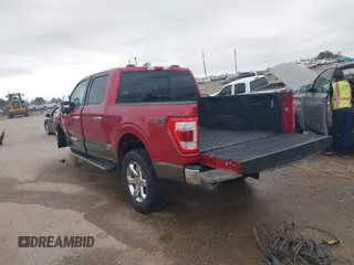 2021 Ford F-150 XL with VIN 1FTFW1E86MKD88763, listed as a IAAI auction lot 41742760 with 54,504 mi miles. Bid and sale history available at carsss.com. Image 3.