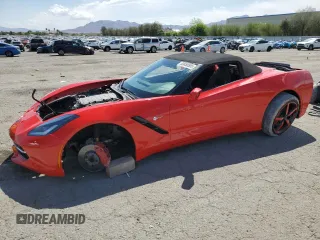 2014 Chevrolet Corvette 1LT z VIN 1G1YB3D70E5112838, wystawiony jako Copart lot #53850505 z przebiegiem Nie podano mil oraz Szkoda całkowita • Salvage title. Historia ofert i sprzedaży dostępna na DreamBid. Obrazek 1.