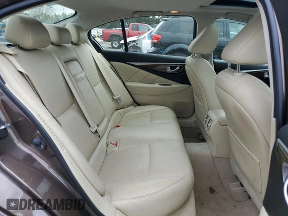 2014 Infiniti Q50 Hybrid Premium с VIN JN1AV7AP0EM691043, выставлен на аукционе Copart как лот 50598135 с пробегом 78 243 миль миль и Списание • Salvage title. История ставок и продаж доступна на DreamBid. Изображение 10.