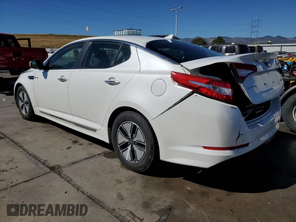2013 Kia Optima Hybrid LX with VIN KNAGM4ADXD5056352, listed as a Copart auction lot 72418074 with 135,560 mi miles and Salvage Title. Bid and sale history available at carsss.com. Image 2.