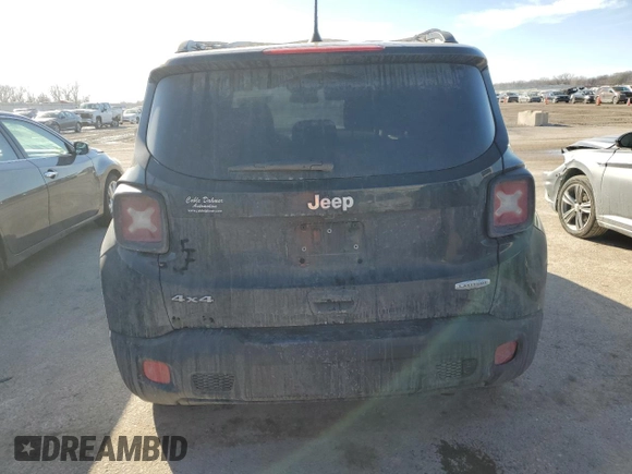 2018 Jeep Renegade Latitude z VIN ZACCJBBB0JPH59666, wystawiony jako Copart lot #46852345 z przebiegiem 111 668 mil mil oraz Szkoda całkowita • Salvage title. Historia ofert i sprzedaży dostępna na DreamBid. Obrazek 6.