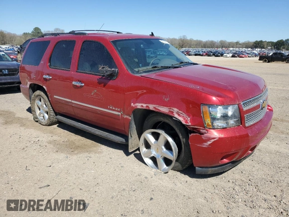 2013 Chevrolet Tahoe LTZ with VIN 1GNSCCE09DR343537, listed as a Copart auction lot 47548715 with 171,692 mi miles and Salvage title. Bid and sale history available at DreamBid. Image 4.