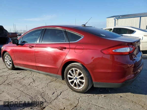2015 Ford Fusion S with VIN 3FA6P0G74FR252728, listed as a Copart auction lot 87266184 with 91,695 mi miles and Salvage Title. Bid and sale history available at carsss.com. Image 2.