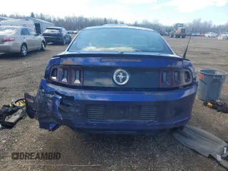 2014 Ford Mustang V6 with VIN 1ZVBP8AM9E5317478, listed as a Copart auction lot 53539755 with 305,642 mi miles and Salvage Title. Bid and sale history available at carsss.com. Image 6.