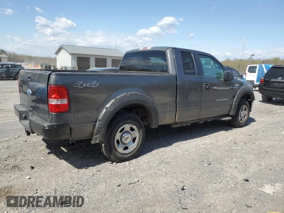 2007 Ford F-150 XLT with VIN 1FTPX14597NA52942, listed as a Copart auction lot 52980215 with 149,889 mi miles and Salvage Title. Bid and sale history available at carsss.com. Image 3.
