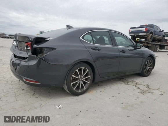 2015 Acura TLX V6 Advance with VIN 19UUB2F77FA002604, listed as a Copart auction lot 48349805 with 125,276 mi miles and Salvage Title. Bid and sale history available at carsss.com. Image 3.