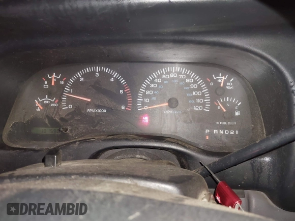 1998 Dodge Dakota SLT with VIN 1B7GG22Y1WS637629, listed as a IAAI auction lot 41781675 with 181,590 mi miles. Bid and sale history available at carsss.com. Image 7.