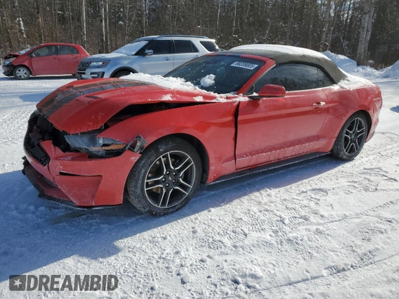2023 Ford Mustang EcoBoost with VIN 1FATP8UHXP5112072, listed as a Copart auction lot 88209805 with 56,375 mi miles and Salvage title. Bid and sale history available at DreamBid. Image 1.