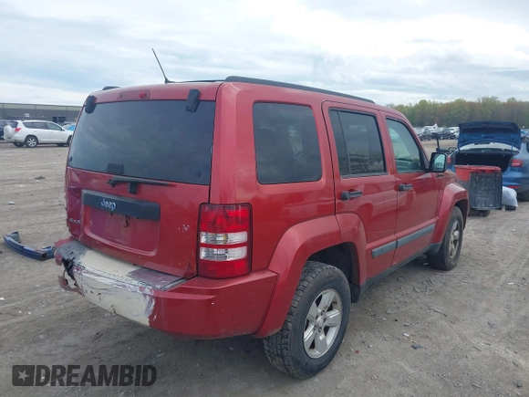 2009 Jeep Liberty Sport with VIN 1J8GN28K29W518129, listed as a IAAI auction lot 42113447 with 234,291 mi miles and . Bid and sale history available at DreamBid. Image 4.