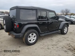 2023 Jeep Wrangler Sport S with VIN 1C4HJXDN1PW596242, listed as a Copart auction lot 82020314 with 30,061 mi miles and Salvage title. Bid and sale history available at DreamBid. Image 3.