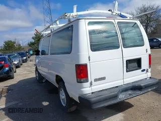 2008 Ford Econoline Cargo Commercial with VIN 1FTNE24W68DB45033, listed as a IAAI auction lot 41849311 with 230,337 mi miles and . Bid and sale history available at DreamBid. Image 3.