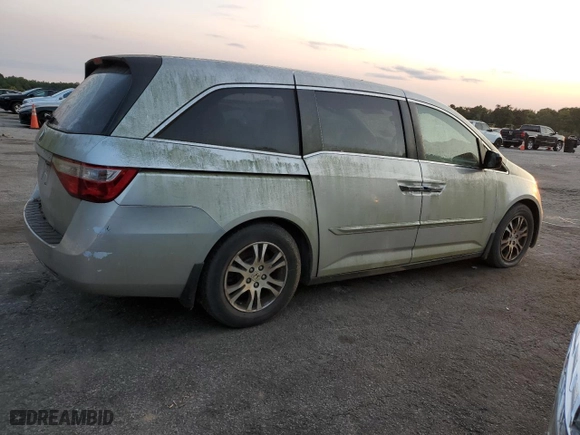 2012 Honda Odyssey EX with VIN 5FNRL5H47CB143830, listed as a Copart auction lot 76574444 with 0 mi miles and Clean Title. Bid and sale history available at carsss.com. Image 3.