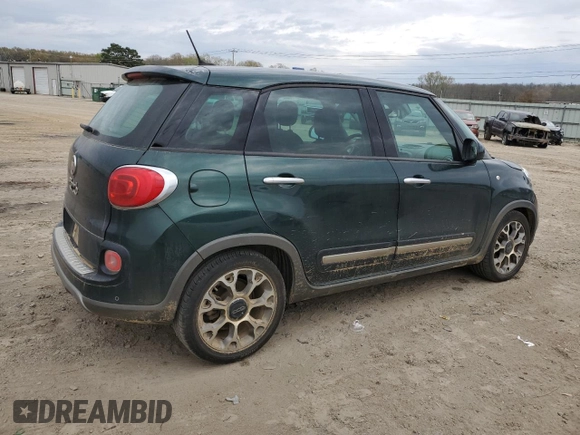 2014 FIAT 500L Trekking with VIN ZFBCFADH5EZ017786, listed as a Copart auction lot 47629804 with 151,113 mi miles and Salvage title. Bid and sale history available at DreamBid. Image 3.
