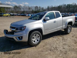 2019 Chevrolet Colorado 4WD LT with VIN 1GCHTCEN2K1232824, listed as a Copart auction lot 43776455 with 58,795 mi miles and Salvage title. Bid and sale history available at DreamBid. Image 1.