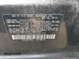 2014 Subaru Crosstrek Premium with VIN JF2GPAVCXEH341306, listed as a IAAI auction lot 42131320 with 174,478 mi miles and . Bid and sale history available at DreamBid. Image 9.