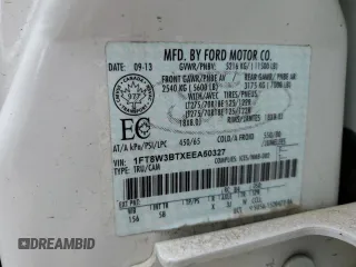 2014 Ford F-350 XLT с VIN 1FT8W3BTXEEA50327, выставлен на аукционе Copart как лот 52921495 с пробегом 109 928 миль миль и Чистый • Clean title. История ставок и продаж доступна на DreamBid. Изображение 12.