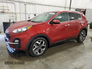 2020 Kia Sportage EX with VIN KNDPNCAC2L7703007, listed as a Copart auction lot 54276035 with 65,269 mi miles and Salvage title. Bid and sale history available at DreamBid. Image 1.