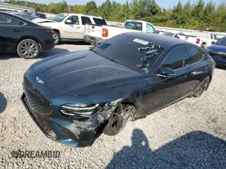 2022 Genesis G70 3.3T with VIN KMTG54TE5NU097499, listed as a Copart auction lot 75570294 with 64,864 mi miles and Salvage Title. Bid and sale history available at carsss.com. Image 1.