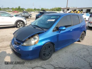 2008 Honda Fit Sport with VIN JHMGD38688S023439, listed as a Copart auction lot 64598514 with 275,095 mi miles and Salvage Title. Bid and sale history available at carsss.com. Image 1.