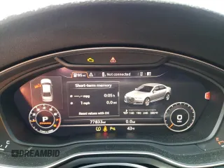 2019 Audi A4 Premium Plus with VIN WAUENAF42KA044955, listed as a Copart auction lot 46553044 with 77,833 mi miles and Salvage Title. Bid and sale history available at carsss.com. Image 9.