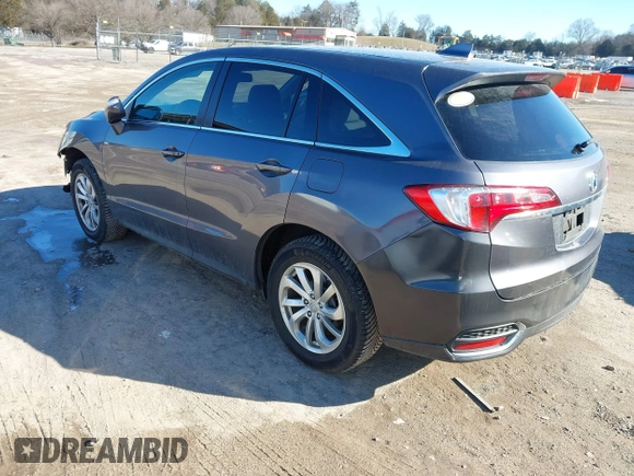 2017 Acura RDX w/Technology Pkg with VIN 5J8TB3H50HL001797, listed as a IAAI auction lot 41368527 with 108,369 mi miles. Bid and sale history available at carsss.com. Image 3.