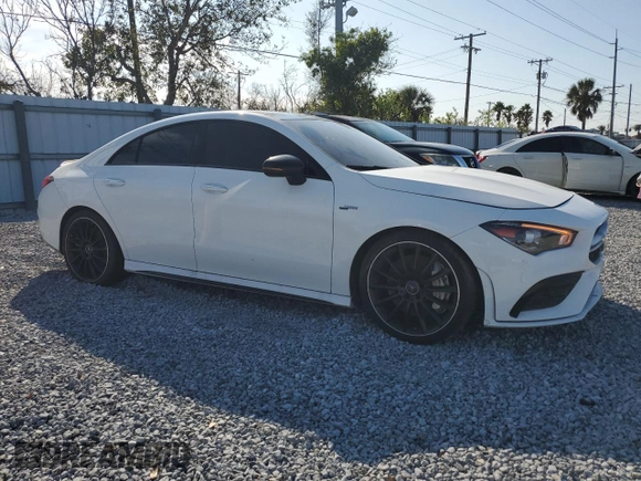 2022 Mercedes-Benz CLA 35 AMG with VIN W1K5J5BB4NN305791, listed as a Copart auction lot 88765115 with 38,844 mi miles and Salvage Title. Bid and sale history available at DreamBid. Image 4.