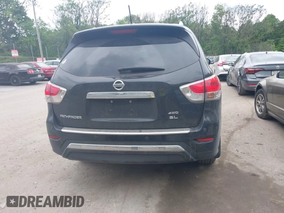 2014 Nissan Pathfinder S with VIN 5N1AR2MM6EC701890, listed as a IAAI auction lot 42280836 with 132,479 mi miles and . Bid and sale history available at DreamBid. Image 16.