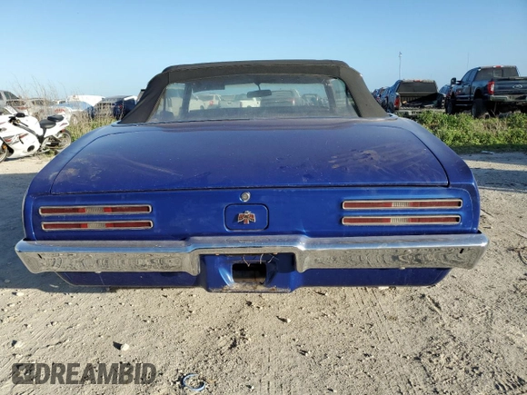 1968 Pontiac Firebird z VIN 223678U118793, wystawiony jako Copart lot #76205674 z przebiegiem 82 021 mil mil oraz Szkoda całkowita • Salvage title. Historia ofert i sprzedaży dostępna na DreamBid. Obrazek 6.