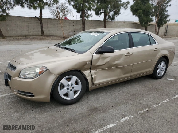 2008 Chevrolet Malibu LS w/1LS with VIN 1G1ZG57B38F282966, listed as a Copart auction lot 49349765 with 66,241 mi miles and Salvage Title. Bid and sale history available at carsss.com. Image 1.