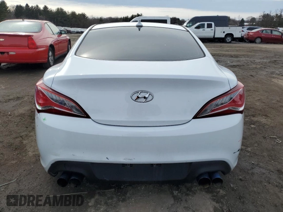 2016 Hyundai Genesis Coupe 3.8L Base with VIN KMHHT6KJ9GU132689, listed as a Copart auction lot 44062165 with 62,676 mi miles and Salvage title. Bid and sale history available at DreamBid. Image 6.