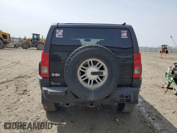 2006 Hummer H3 with VIN 5GTDN136668100003, listed as a Copart auction lot 54823165 with 196,627 mi miles and Clean Title. Bid and sale history available at carsss.com. Image 6.