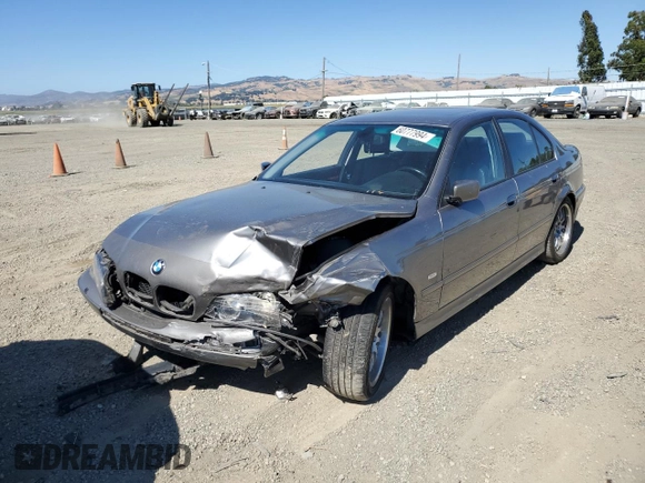 2002 BMW 5 Series 530iA with VIN WBADT63422CH95032, listed as a Copart auction lot 60777994 with 191,220 mi miles and Salvage Title. Bid and sale history available at carsss.com. Image 1.