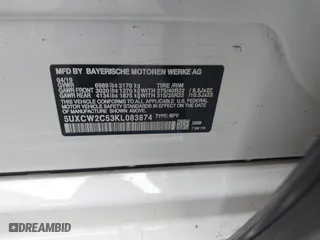 2019 BMW X7 xDrive40i with VIN 5UXCW2C53KL083874, listed as a IAAI auction lot 41280522 with 155,067 mi miles. Bid and sale history available at carsss.com. Image 9.