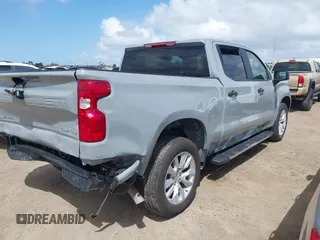 2024 Chevrolet Silverado 1500 Custom with VIN 3GCPABEK5RG299107, listed as a IAAI auction lot 41916571 with 12,629 mi miles and . Bid and sale history available at DreamBid. Image 4.