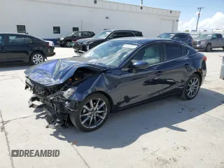 2018 Mazda 3 Grand Touring with VIN 3MZBN1W36JM197530, listed as a Copart auction lot 54550075 with 38,738 mi miles and Salvage Title. Bid and sale history available at DreamBid. Image 1.