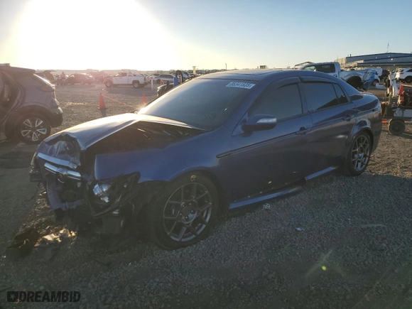 2008 Acura TL Type-S with VIN 19UUA765X8A002128, listed as a Copart auction lot 88341535 with 166,008 mi miles and Salvage Title. Bid and sale history available at carsss.com. Image 1.