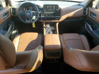 2023 Nissan Pathfinder Platinum with VIN 5N1DR3DH9PC249135, listed as a Copart auction lot 87843415 with 16,796 mi miles and Salvage title. Bid and sale history available at DreamBid. Image 8.