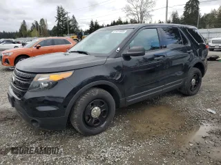2014 Ford Utility Police Interceptor with VIN 1FM5K8AR7EGB27687, listed as a Copart auction lot 51531085 with 90,984 mi miles and Salvage Title. Bid and sale history available at carsss.com. Image 1.
